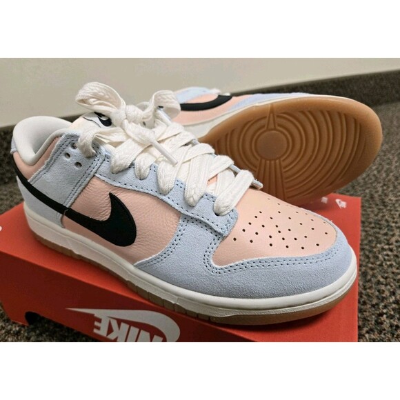 Nike Dunk Low 'Glacier Blue Arctic Orange' (Women's 9) HJ7341-474 - Picture 2 of 9